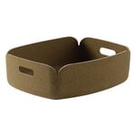Fabric baskets, Restore tray, brown green, Brown
