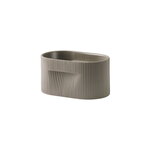 Muuto Ridge planter, h. 13 cm, taupe