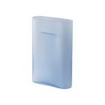 Muuto Ridge vase, 35 cm, light blue frosted glass