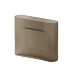 Muuto Ridge vase, 16,5 cm, taupe frosted glass