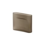 Muuto Ridge vase, 16,5 cm, taupe frosted glass