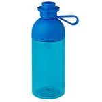 Drinking bottles, Lego drinking bottle, transparent, blue, Blue