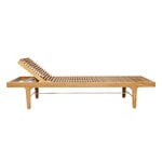 Deck chairs & daybeds, RIB daybed lounger, teak - stainless steel, Natural