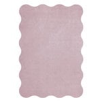 LAYERED Organic Scallop rug, pink lavender