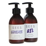 Cosmetics, Hand wash and hand / body lotion kit, cedar - lavender - orange, Brown