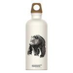 Drinking bottles, SIGG X TJ drinking bottle, 0,6 L, Gentle bear, White