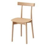 Nine Skinny side chair, matt lacquered oak