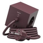Avolt Cable alargador USB-C Square 1, 1,8 m, rojo morera, Avolt x Bauhaus-Archiv