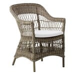 Charlot chair, antique grey - white