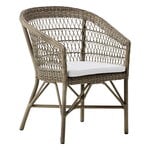 Patio chairs, Emma chair, antique grey - white, White