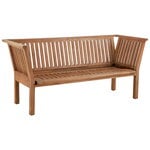 Outdoor benches, St Catherine bench, teak, Brown