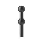 Candleholders, STOFF Nagel vase, black, Black