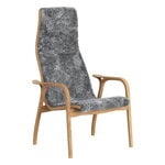Armchairs & lounge chairs, Lamino easy chair, sheepskin, Scandinavian grey, Grey