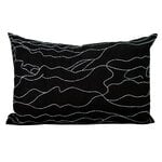 Saana ja Olli Rakkauden meri cushion cover, 40 x 60 cm, black - white