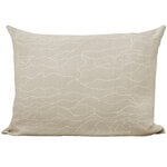 Decorative cushions, Rakkauden meri cushion cover, 60 x 80 cm, beige - white, Beige