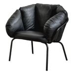 Armchairs & lounge chairs, Same Easy arm chair, black - black leather, Black