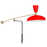 G1 wall lamp, vermilion red