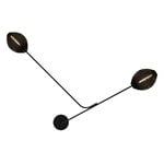 GUBI Satellite wall lamp, soft black semi matt