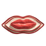 Lips serving dish set, 3 pcs, white - red