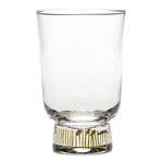 Bicchieri da acqua, Bicchiere Feast, 33 cl, 4 pz, strisce dorate, Oro