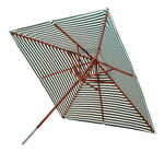 Parasols, Parasol Messina, 300 x 300 cm, abricot clair - vert foncé, Vert