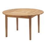 Terassipöydät, Drachmann pöytä 126 cm, tiikki, Luonnonvärinen