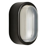 Vägglampor, Spot Surface LED vägglampa, oval, svart, Svart