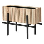 Planters & plant pots, GrowWide planter with stand, black - oiled ash, Black
