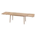 Ruokapöydät, Miss Holly pöytä, 175x82 cm + 2x50 cm jatkopalat, öljytty tammi, Luonnonvärinen