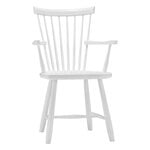 Dining chairs, Lilla Åland armchair, birch, white, White