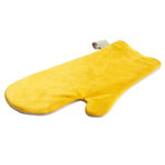 Oven mittens, Suede oven glove, yellow, Yellow