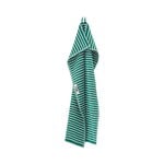 Hand towels & washcloths, Hand towel, teal green stripes, Green