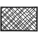 Övriga mattor, Lines dörrmatta, 60 x 90 cm, svart, Svart