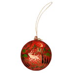 Holiday decorations, Deer bauble, red, Red