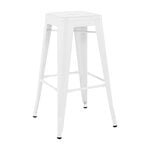 Tolix Bar stool H75, matte white