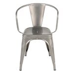 Esszimmerstühle, A56 Stuhl, matt lackierter Stahl, Grau