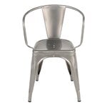 Chaises de salle à manger, Chair A56, acier verni mat, Gris