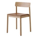 Dining chairs, Betty TK3 chair, oak - cognac Noble leather, Brown