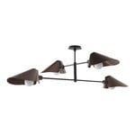 &Tradition Lampadario Bonnet SC91, bronzato - nero