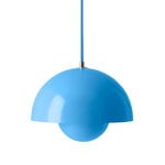 Lampade a sospensione, Lampada a sospensione Flowerpot VP1, swim blue, Celeste