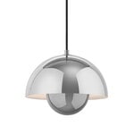 &Tradition Flowerpot VP1 pendant, chrome plated