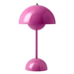 Valaisimet, Flowerpot VP9 ladattava pöytävalaisin, tangy pink, Vaaleanpunainen