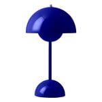 Lampade per esterni, Lampada da tavolo portatile Flowerpot VP9, blu cobalto, Blu