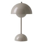 Belysning, Flowerpot VP9 bärbar bordslampa, grey beige, Grå