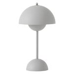 Belysning, Flowerpot VP9 bärbar bordslampa, matt ljusgrå, Grå