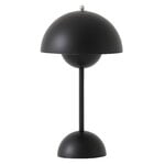 Lighting, Flowerpot VP9 portable table lamp, matt black, Black