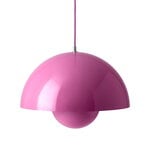 Flowerpot VP7 pendant, tangy pink