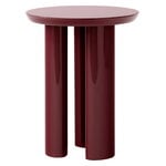 Tung JA3 side table, burgundy red