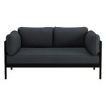 Sofas & daybeds, Easy 2-seater sofa, graphite black - slate grey, Black