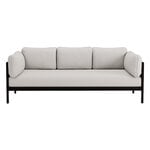 Sohvat, Easy 3-istuttava sohva, musta - vaaleanharmaa, Harmaa